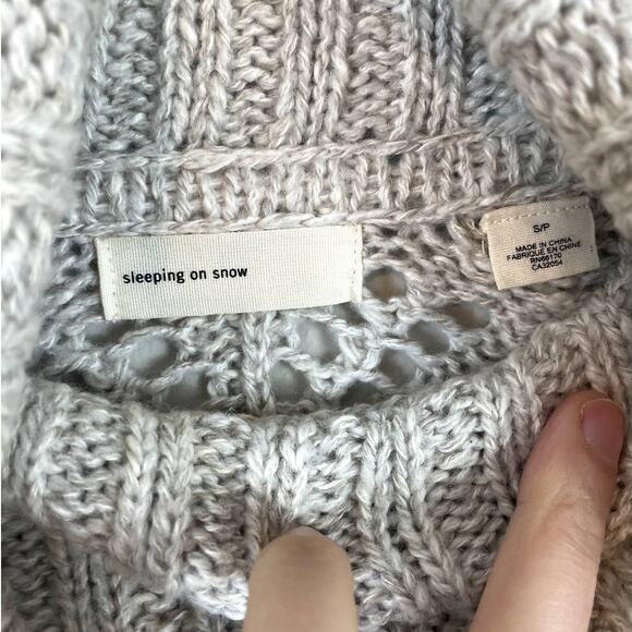 Anthropologie Sleeping On Snow Women's Small Eldora Wool Blend Knit Sweater - Picture 8 of 10